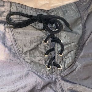 Vintage OP Lace-up Reflective Swim/Athletic Shorts 🌟